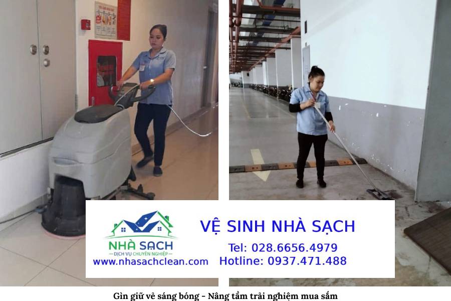 Dịch vụ vệ sinh siêu thị chuyên nghiệp quy trình chuẩn