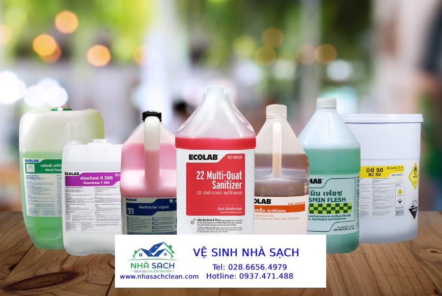 Một Số Hóa Chất Phổ Biến Trong Vệ Sinh Buồng Phòng Resort, Khách Sạn