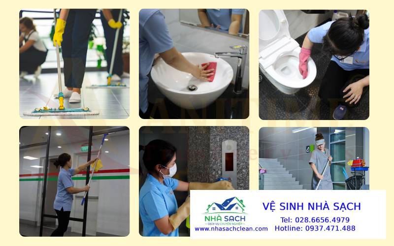 Thuê dịch vụ vệ sinh cho siêu thị