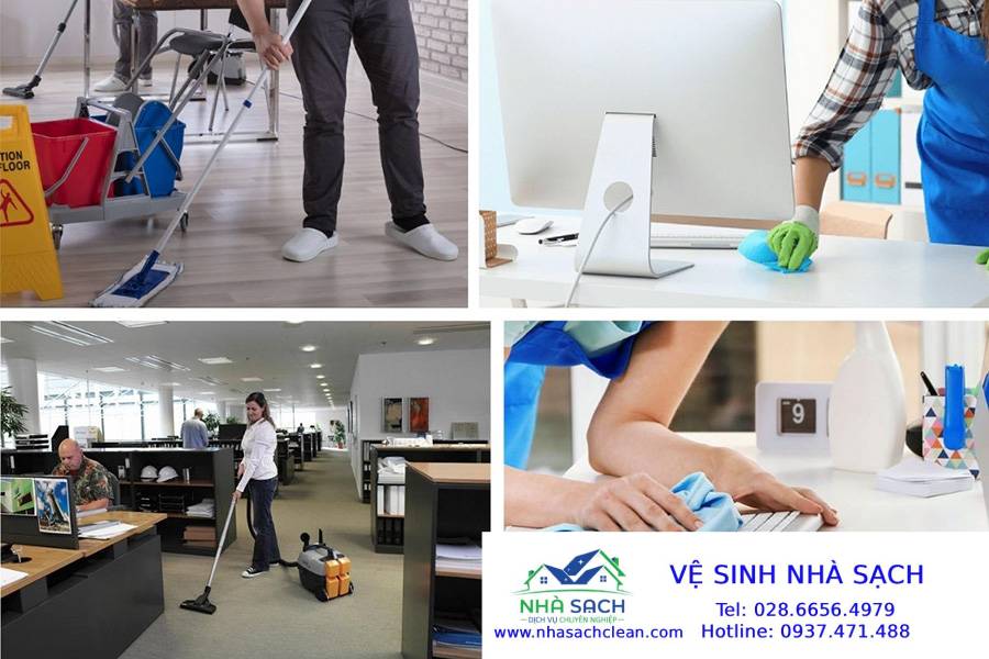 Dịch vụ vệ sinh văn phòng theo giờ