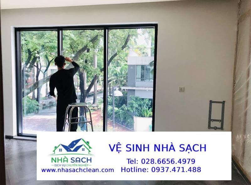 Dịch vụ vệ sinh công trình chuẩn bàn giao